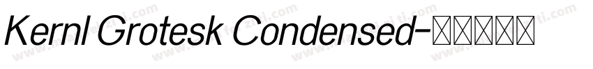 Kernl Grotesk Condensed字体转换
